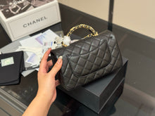 Load image into Gallery viewer, CC1192 Mini Flap Bag with Top Handle / 4.7 x 7.7 x 2.6in
