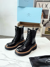 Load image into Gallery viewer, SE1725 Prada Leather Laced Booties / Size5-11

