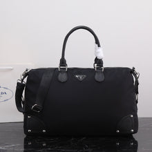 Load image into Gallery viewer, PD261 Re-Nylon and Saffiano Leather Travel Bag / 18.9x7x11inch
