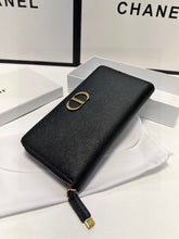 Load image into Gallery viewer, DR368 CD Icon Zipped Long Wallet / 8 x 4.5 inches
