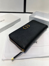 Load image into Gallery viewer, DR368 CD Icon Zipped Long Wallet / 8 x 4.5 inches

