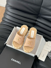 Load image into Gallery viewer, SE1590 Chanel Wedge Sandals / Size5-11
