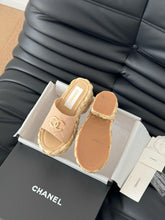 Load image into Gallery viewer, SE1590 Chanel Wedge Sandals / Size5-11
