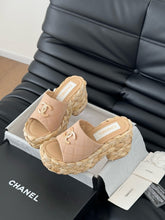 Load image into Gallery viewer, SE1590 Chanel Wedge Sandals / Size5-11
