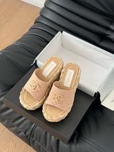 Load image into Gallery viewer, SE1590 Chanel Wedge Sandals / Size5-11
