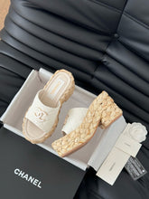 Load image into Gallery viewer, SE1590 Chanel Wedge Sandals / Size5-11
