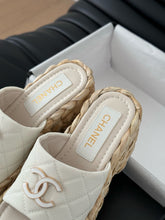 Load image into Gallery viewer, SE1591 Chanel Wedge Sandals / Size5-11
