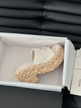 Load image into Gallery viewer, SE1591 Chanel Wedge Sandals / Size5-11
