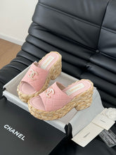 Load image into Gallery viewer, SE1592 Chanel Wedge Sandals / Size5-11
