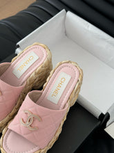 Load image into Gallery viewer, SE1592 Chanel Wedge Sandals / Size5-11
