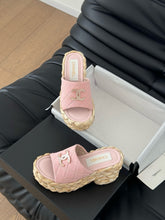 Load image into Gallery viewer, SE1592 Chanel Wedge Sandals / Size5-11
