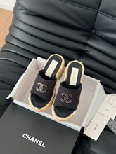 Load image into Gallery viewer, SE1593 Chanel Wedge Sandals / Size5-11
