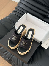 Load image into Gallery viewer, SE1593 Chanel Wedge Sandals / Size5-11
