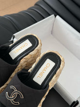 Load image into Gallery viewer, SE1593 Chanel Wedge Sandals / Size5-11
