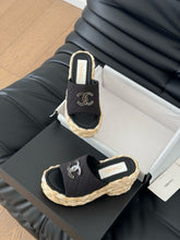 Load image into Gallery viewer, SE1593 Chanel Wedge Sandals / Size5-11
