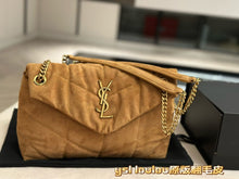 Load image into Gallery viewer, YSK380 Puffer Small in Suede / 11.4 x 6.6 x 4.3 inches
