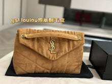 Load image into Gallery viewer, YSK380 Puffer Small in Suede / 11.4 x 6.6 x 4.3 inches

