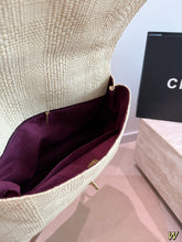 Load image into Gallery viewer, CC1403 Chanel Woven Tote Bag / Raffia &amp; Leather / 35 cm
