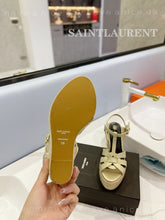 Load image into Gallery viewer, SE1325 YSK Tribute Espadrilles Wedge in Smooth Leather / Size5-10
