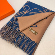 Load image into Gallery viewer, CLTH354 H Casaque Entrelacs Equestres Scarf / 40x195cm
