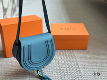 Load image into Gallery viewer, CLE019 Chloe Marcie Saddle Bag / Grained Calfskin / Small (19x14 cm)
