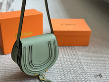 Load image into Gallery viewer, CLE019 Chloe Marcie Saddle Bag / Grained Calfskin / Small (19x14 cm)
