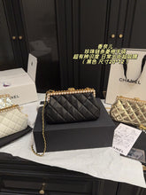 Load image into Gallery viewer, CC1408 Chanel Pearl Chain Quilted Clutch / 20 x 12 cm
