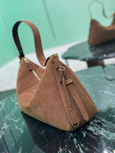 Load image into Gallery viewer, PD311 Prada Aimée Large Suede Shoulder Bag / HIGHEST QUALITY VERSION /9x15.3x4.7inch
