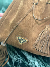 Load image into Gallery viewer, PD312 Cocoa Brown Suede Bucket Bag / HIGHEST QUALITY VERSION / 8.2x.2x4.7inch
