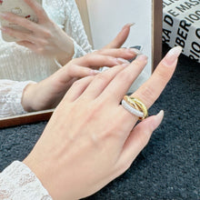 Load image into Gallery viewer, JW1009 Cartier Trinity Ring, Classic/Small Model, Half-paved
