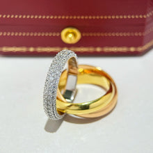 Load image into Gallery viewer, JW1008 Cartier Trinity Ring, Classic/Small Model, Half-paved
