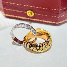 Load image into Gallery viewer, JW1010 Cartier Trinity Ring, Lacquer, Half-paved
