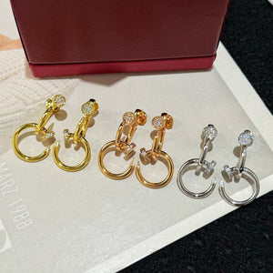 JW1011 Cartier, Juste un Clou Earrings Double