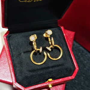 JW1011 Cartier, Juste un Clou Earrings Double