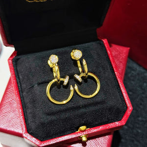 JW1011 Cartier, Juste un Clou Earrings Double