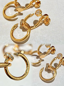 JW1011 Cartier, Juste un Clou Earrings Double