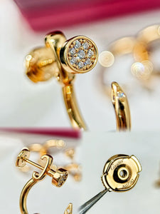 JW1011 Cartier, Juste un Clou Earrings Double