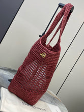 Load image into Gallery viewer, YSK466 Saint Laurent Icare Small Crochet Tote / HIGHEST QUALITY VERSION / 46 x 28 x 15 cm
