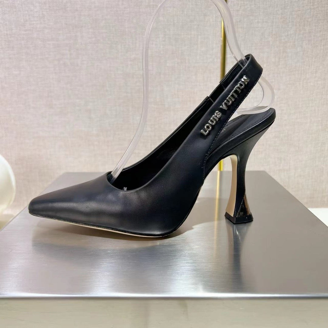 靴 Backle-Belted Slingback Pumps SE1283 LB Sparkle Slingback Pump / Size4-10 – Hpass168