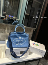 Load image into Gallery viewer, PD352 Large Linen Blend Handbag / 11.4x7.8x4.7inch
