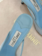 Load image into Gallery viewer, SE1748 Jimmy Choo Lace &amp; Metal Toe High Heel Mules / 10cm / Size 5-12
