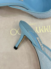 Load image into Gallery viewer, SE1748 Jimmy Choo Lace &amp; Metal Toe High Heel Mules / 10cm / Size 5-12
