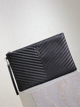 Load image into Gallery viewer, YSK414 CASSANDRE MATELASSÉ Maxi Tablet Pouch in Leather / 14.1x9.6x0.1inch / HIGHEST QUALITY VERSION
