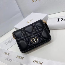 Load image into Gallery viewer, DR373 Lady Dior Voyageur Small Coin Purse/ 4.5 x 3.5 x 1 inches
