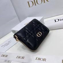 Load image into Gallery viewer, DR373 Lady Dior Voyageur Small Coin Purse/ 4.5 x 3.5 x 1 inches
