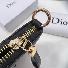 Load image into Gallery viewer, DR373 Lady Dior Voyageur Small Coin Purse/ 4.5 x 3.5 x 1 inches
