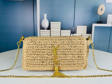 Load image into Gallery viewer, YSK358 Kate 99 Tassel in Raffia / 10.2 x 5.3 x 1.7 INCHES
