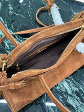 Load image into Gallery viewer, PD314 Cocoa Medium/Large Suede Handbag / HIGHEST QUALITY VERSION
