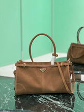 Load image into Gallery viewer, PD314 Cocoa Medium/Large Suede Handbag / HIGHEST QUALITY VERSION
