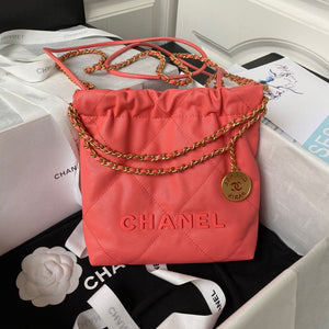 CC803 22 Mini Handbag / HIGHEST QUALITY VERSION / 7.8 × 7.4 × 2.3 in